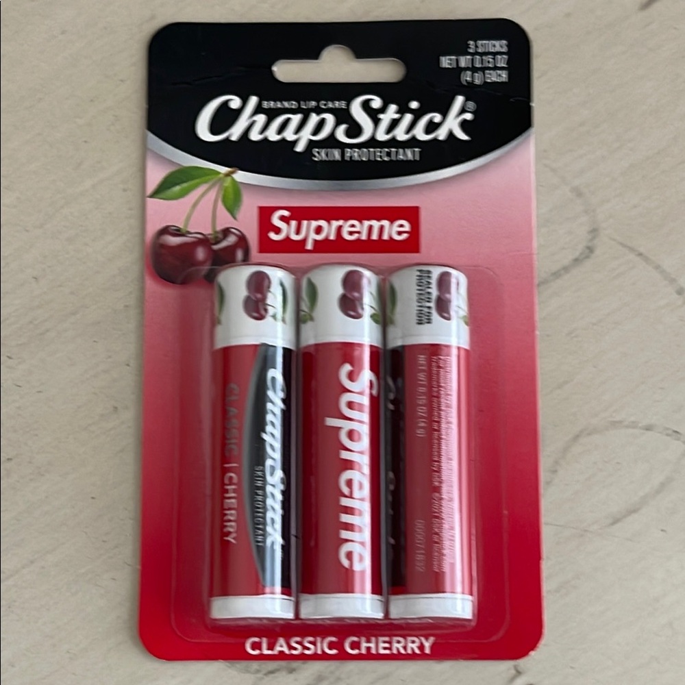 SUPREME ChapStick Classic Cherry Lip Balm Set